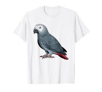 Gris du Gabon Maman Perroquet Amoureux des Oiseaux T-Shirt