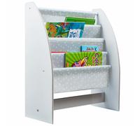 Gris et Blanc Stars Sling Bibliothèque Pour Livres Magazines Filles Garçons