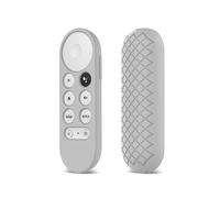 (GRIS) Étui de télécommande pour Chromecast avec Google TV 2020, étui en silicone insonorisé durable
