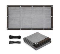 Gris Filet d'ombrage avec Oeillets Filet Protection Solaire, 90% UV Voile d'ombrage Rectangulaire Respirante 1m-20m Toile D'ombrage pour Pergola Terrasse Serre Jardin Potager(1 * 1.5m)