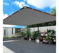 Gris Filet D'ombrage HDPE 95%, Bordure Renforcée 6 Coutures avec œillets Tous Les 50cm, Toile Anti-UV for Voiture, Plantes Succulentes, Terrasse, Toit et Serre Agricole(8.0x10.0m)