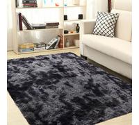 (gris foncé, 160 x 200 cm) Tapis moelleux, tapis de jeu antidérapant en peluche synthétique, salon, chambre à coucher, tapis de sol