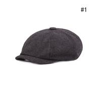 gris foncé sans marque - Béret Gris Foncé Pour Hommes, Casquette De Célébrité, Vintage Tweed Peaky Blinders,
