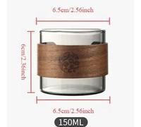 (Gris Fumé - 150 Ml) 1 Tasse À Thé En Verre Épais De Style Japonais, Résistante À La Chaleur Et Aux Brûlures, Tasse À Eau Master Cup, Verres Ménagers, Tasse À Café