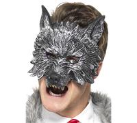 Gris Grand Méchant Loup Masque Luxe Adulte Accessoire Déguisement Halloween