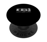 Gris Hustle Harder Monochrome Color Graphic PopSockets PopGrip Adhésif