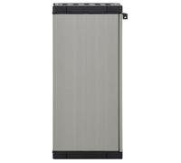 Gris - LEMON® Armoire de rangement de jardin - grand stockage - Haut de rangement - 1 étagère Gris/noir 35x40x85cm 393 - Soldes