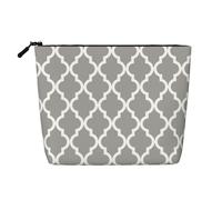 Gris marocain,Trousse de Toilette de Voyage Portable, Imitation Lin, en Lin.