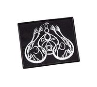 GRIS, métal noir, DSBM, burzum dépressif, Mayhem, Austere, Happy Days, dans un cercueil brodé à repasser sur applique souvenir