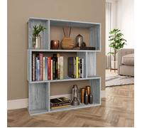 (Gris)Meuble de rangement,SIGNOR, Bibliothèque Contemporaine,Cloison Sonoma gris 80x24x96 cm bois ingénierie 486892