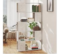 (Gris)Meuble de rangement,SIGNOR, Bibliothèque Contemporaine de séparation Gris béton 80x24x155 cm 607022