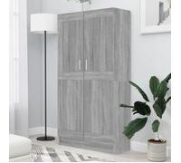 (Gris)Meuble de rangement,SIGNOR, Bibliothèque Contemporaine Sonoma gris 82,5x30,5x150 cm bois ingénierie 477241