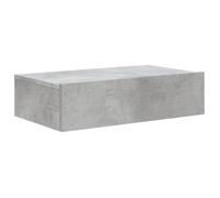 Gris Meuble TV - SOLOMON - Support de Télévision, avec éclairage LED, gris béton 60x35x15,5 cm LV82