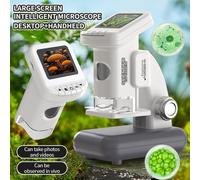 (Gris) Microscope électronique 1200X HD avec support amovible, pour enfants, étudiants et amateurs