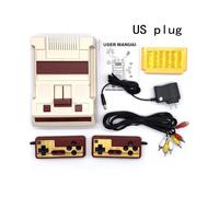 (Gris) Nouvelle console de jeux TV 8 bits RS-35 rouge et blanche, 632 jeux, double jeu, nostalgique