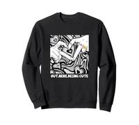 Gris Out Here Mignon Monochrome Color Graphic Sweatshirt