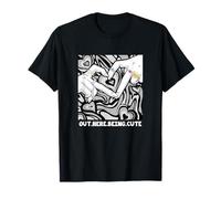 Gris Out Here Mignon Monochrome Color Graphic T-Shirt