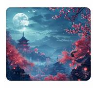 Gris Petit Tapis de Souris 270x220mm avec Base en Caoutchouc Antidérapant et Imperméable, Gaming Tapis de Souris pour Femmes, Hommes, Ordinateurs Portables sans Fil, Cadeau Homme, Paysage Q-5898