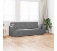 Gris SOFA Convertible - PHSH - Canapé-lit - au sol - 200cm Gris foncé Velours C967