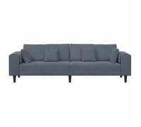 Gris SOFA - Moderne - Canapé avec coussin Gris foncé 250x77x76 cm Velours C53