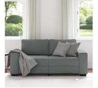 Gris SOFA - PHSH - Canapé avec 2 places - contemporain - gris foncé 140 cm tissu - C2067
