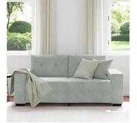 Gris SOFA - PHSH - Canapé causeuse - Petit double - gris clair 140 cm velours C180