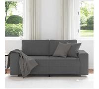 Gris SOFA - PHSH - Canapé causeuse - Petit double - gris foncé 140 cm tissu velours côtelé C194