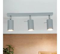 Gris Spot de Plafond Métal L: 45cm 3x GU10 Polyvalent Moderne Cuisine Plafonnier