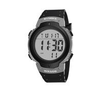 (Gris standard) SYNOKE Montre de sport d'extérieur pour hommes Grand cadran Montre numérique multifonction