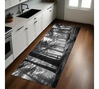 Gris Tapis d’entrée Sentier des pins de la forêt 50 x 80 cm Paillasson, Tapis de Bain Antidérapant, Tapis de Sol pour Salon Chambre Cuisine