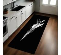 Gris Tapis de Cuisine Chasseur du Ciel Nocturne 40 x 120 cm Antidérapant Lavable Devant Évier Absorbant et Doux pour Cuisine Couloir Salon et Entrée