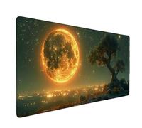 Gris Tapis de Souris Lune Tapis de Souris XXL 800 x 400 mm Mouse Pad Gaming en Caoutchouc Antidérapant et Imperméable Desk Mat pour PC, Ordinateur Portable, Maison, Gamer, Accessoires Bureau w2389