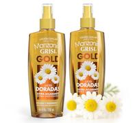 Grisi Manzanilla Lot de 2 lotions capillaires Gold - Spray éclaircissant à la camomille | Améliore les reflets dorés naturellement avec un usage quotidien | Spray démêlant sans rinçage pour cheveux