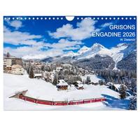Grisons Engadine 2026 / UK-Version (Wall Calendar 2026 DIN A4 landscape), CALVENDO 12 Month Wall Calendar: 13 fascinating photographs of Grisons and the Engadine
