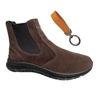 Grisport Chaussures Ville Homme Stoner Chaussures Cuir Véritable Semelle Extractable MemorySOFT Semelle Légère antidérapante, Suédine Porte-clés, 41 EU