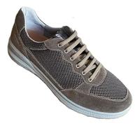 Grisport Chaussures Ville Sneaker Argon Homme Légères d'été en Cuir et Inserts à la Mode en Mesh Semelle Extractable, foin, 44 EU