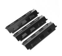 GRISUN 98531 Lot de 3 plaques de protection contre la chaleur en porcelaine émaillée de rechange pour FirePlus, Fire Mountain, Char-Broil, Campingaz et autres barbecues à gaz