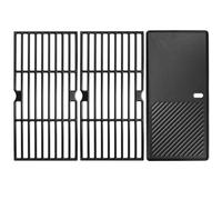 GRISUN Grilles et plaque de cuisson pour Charbroil Advantage 463343015, 463344015, 463344116, Advantage Gas2coal Pièces 463340516 Modèles de barbecue à gaz, grilles en fonte de 43 cm pour G467-0002-W1