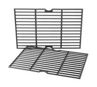 GRISUN Lot de 2 grilles de cuisson en fonte émaillée - 41,9 x 54,6 cm - Pour barbecue Tepro Toronto, Aktiva Angular, EL Fuego Montreal, Taino Hero XL - Accessoires de barbecue