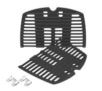 GRISUN Lot de 2 grilles de cuisson en fonte pour barbecue Weber Q100, Q120, Q1000, Q1200, Q1200, Q1400, 32,3 x 21,6 cm