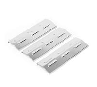 GRISUN Lot de 3 cache-brûleurs en acier inoxydable pour Enders San Diego 3 et San Diego Evo, plaque chauffante pour Mr. Gardener Vancouver 3, accessoires de barbecue 33,5 x 12 cm