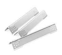 GRISUN Lot de 3 couvercles de brûleur en acier inoxydable de 40,2 cm pour Rösle Videro G3, G3-S, G3-S Nero, Vario+, distributeur de flamme compatible avec Rösle Videro G2, G4, G6 et barbecue à gaz