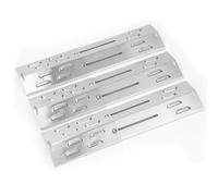 GRISUN Lot de 3 couvercles de brûleur réglables de 29 à 43 cm - En acier inoxydable - Pour barbecue Jamestown, Landmann, Enders, Charbroil, Taino, Barbecook, Proficook, etc