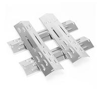 GRISUN Lot de 3 couvercles de brûleur réglables de 29 à 43 cm pour barbecue à gaz universel en acier inoxydable pour Jamestown, Landmann, Enders, Charbroil, Taino, Barbecook, Proficook