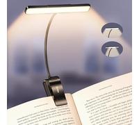 Gritin 2026 Gén.2 Lampe de Lecture, 32 LED Spectre Complet Liseuse Clip | Protection des Yeux,5Couleurs&5Luminosités, Faisceau Large/Étroit Réglable,1500mAh Longue Durée Rechargeable pour Lire au Lit