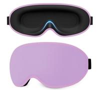 Gritin 2026 Gen 2 Masque de Nuit, Masque de Sommeil 100% Occultant avec Orbite Oculaire Monobloc-Ultra-Douce & Confortable pour Dormir sur le Côté, Zero Pression avec Bandeau Réglable,Violet