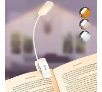 Gritin Lampe de Lecture Rechargeable, 9 LED Liseuse Lampe Clip, Gradation Progressive & 3 Modes Protection des Yeux, 360° Cou Flexible, Indicateur, Longue Travail pour Lire au Lit