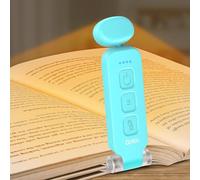 Gritin Lampe de Lecture Rechargeable, Liseuse Lampe Lecture 3 Couleurs Protection des Yeux & 5 Réglages de Luminosité, Tête Rotable 90° pour Lire au Lit Cadeau pour Lecteurs de Livres,Bleu