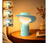 Gritin Veilleuse Chapeau de Cowboy Original Design Lampe de Chevet Tactile