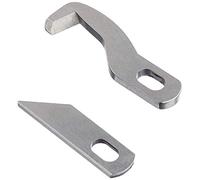 Gritzner Jeu de couteaux pour surjeteuse (1 couteau supérieur et 1 couteau inférieur), compatible avec les modèles de machines à coudre Gritzner 788 Overlock, Dorina 710 Overlock, New Life 1151 K, New Life 1131 K, Lewenstein 700 et 700 DE, CARINA Top Lock DF, TEXI Pierrot, Brother 400DE, Silver 720D